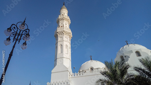 Masjid-e-Quba the first mosque in the history of Islam in Madina Munawara, Saudi Arabia
