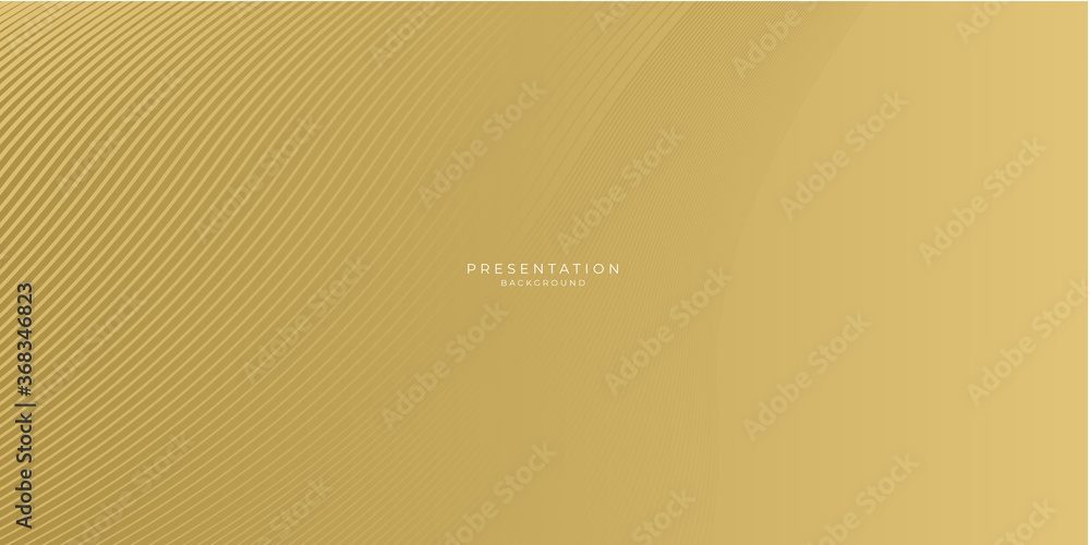 Abstract gold curve wave lines shapes and luxury pattern background