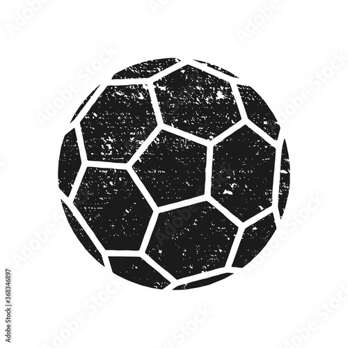 Vector illustration of abstract grunge soccer ball for your poster, flyer or banner