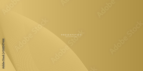 Abstract geometric shape white gold background with light and shadow 3D layered for presentation design.