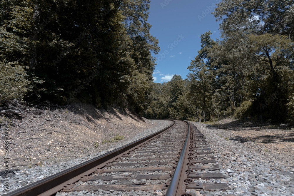 Fototapeta premium Railroad Facing North
