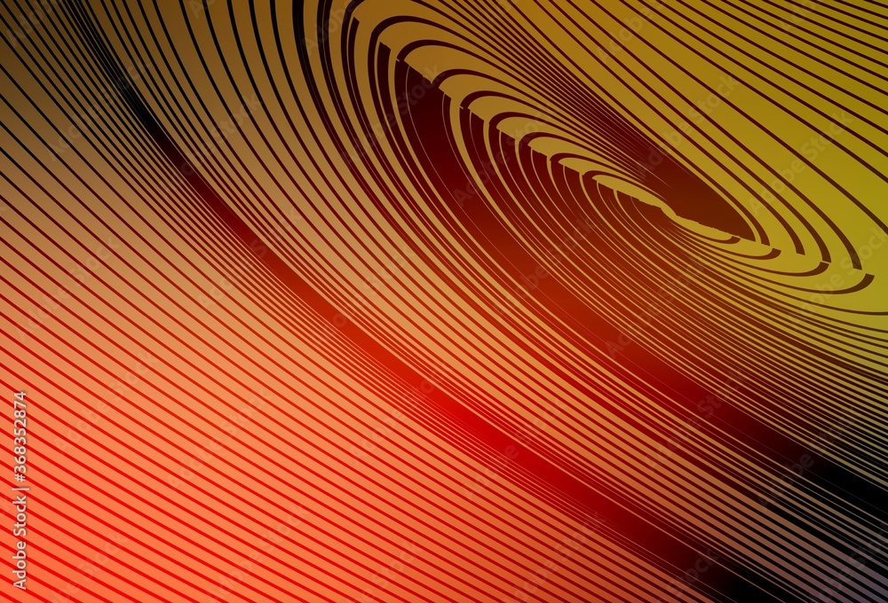 Naklejka premium Light Red, Yellow vector pattern with lines.