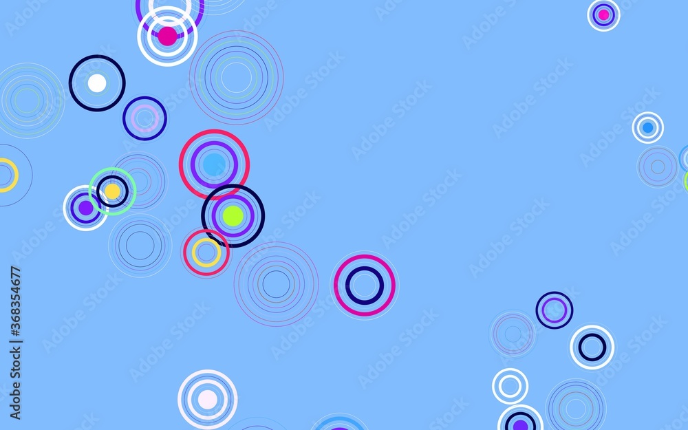 Light Pink, Blue vector background with bubbles. Light Pink, Blue vector background with bubbles.
