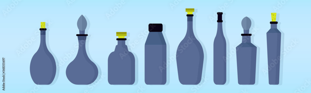 set of decanters bottle with various models set of decanters bottle with various models