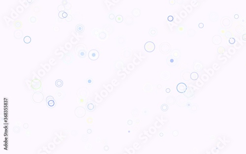 Light Pink, Green vector background with spots.