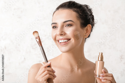 Beautiful young woman with ...