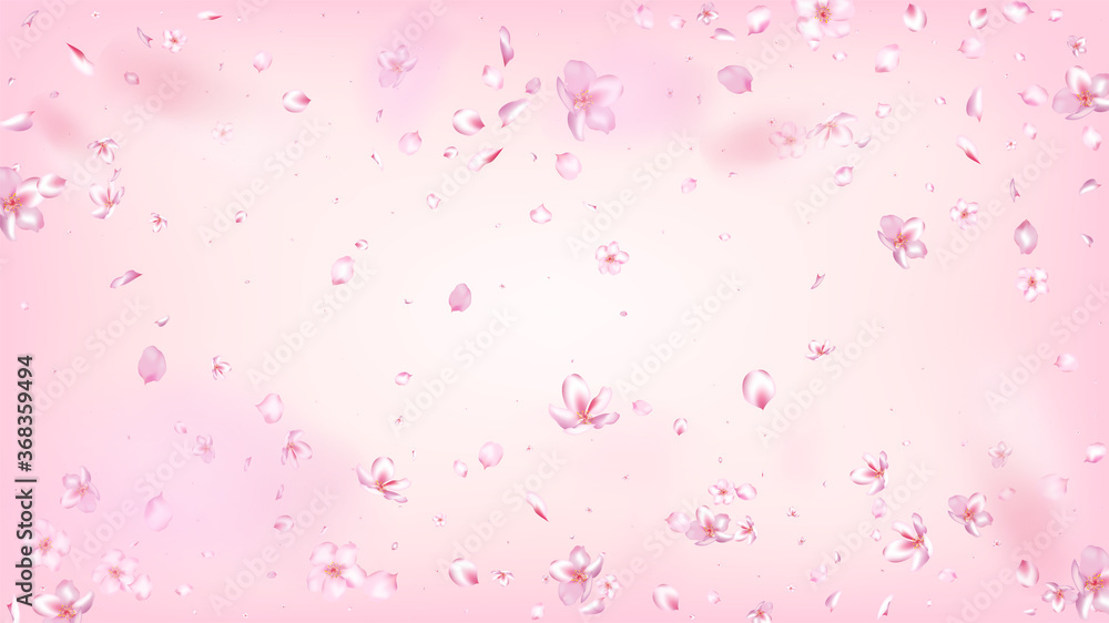 Nice Sakura Blossom Isolated Vector. Spring Blowing 3d Petals Wedding Frame. Japanese Blooming Flowers Wallpaper. Valentine, Mother's Day Feminine Nice Sakura Blossom Isolated on Rose Nice Sakura Blossom Isolated Vector. Spring Blowing 3d Petals Wedding Frame. Japanese Blooming Flowers Wallpaper. Valentine, Mother's Day Feminine Nice Sakura Blossom Isolated on Rose
