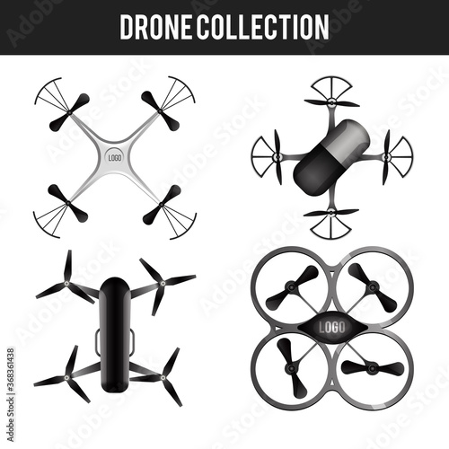 Drone collection with realistic style