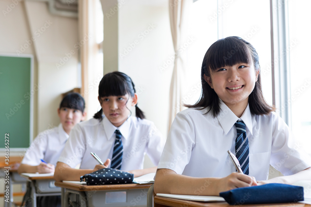 Fototapeta premium 中学生の授業風景