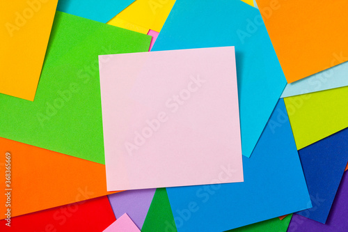 Many of colorful notes 