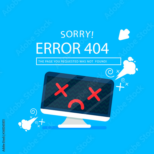 404 error design with monitor