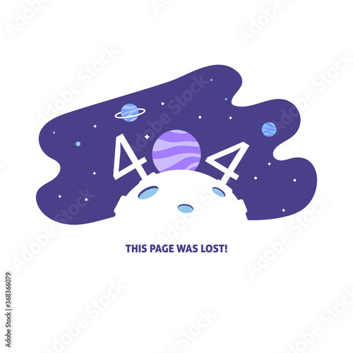 404 error design with space