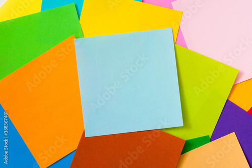 Many of colorful notes 