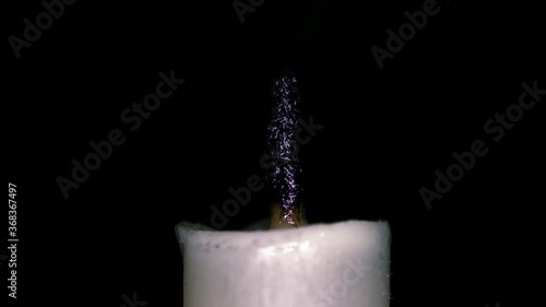 smoke from an extinguished candle