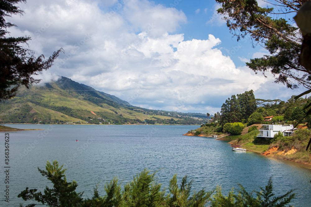 landscape photo of lake calima, colombia