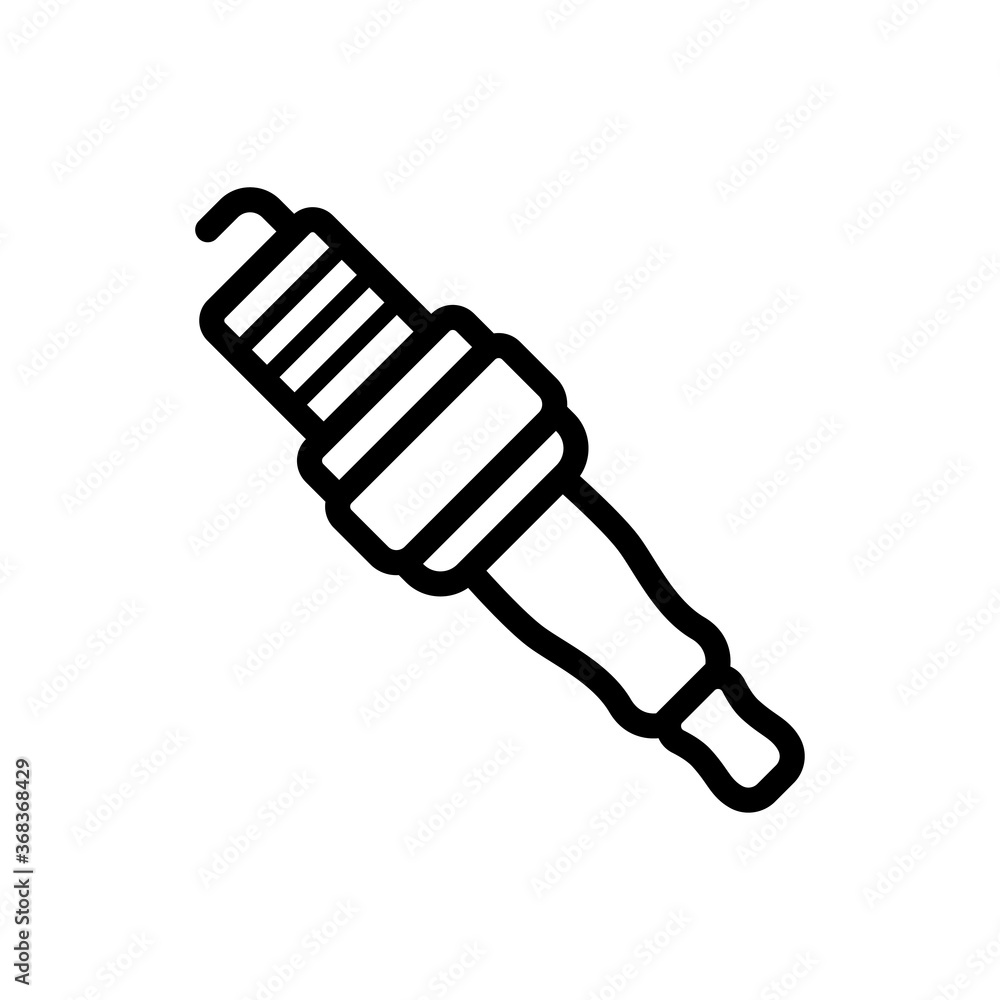 spark plug icon vector symbol template spark plug icon vector symbol template