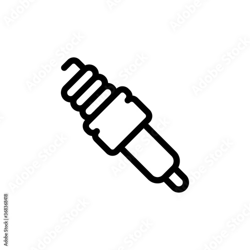 spark plug icon vector symbol template