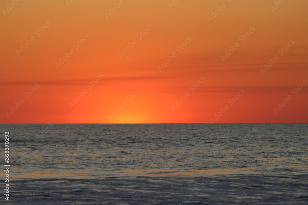 sunset over the sea sunset over the sea
