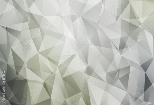 Fototapeta Naklejka Na Ścianę i Meble -  Light Gray vector shining triangular layout.