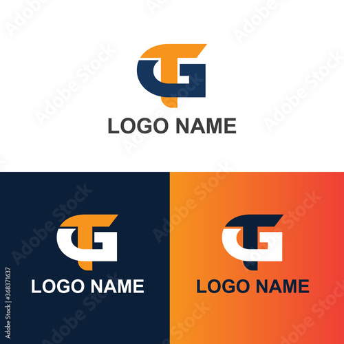 Creative GT letter logo, GT letter logo design, Design GT, GT Icon Design template vector, and company business logo. TG