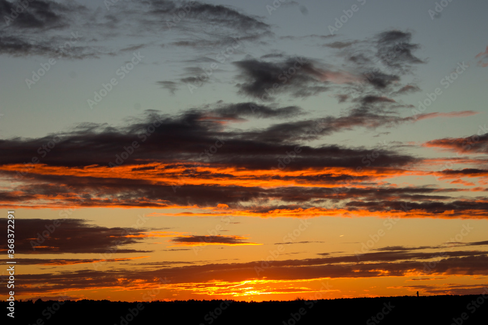 Fototapeta premium sunset in the sky