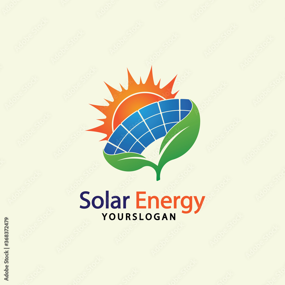 Sun solar energy logo design template. solar tech logo designsv Sun solar energy logo design template. solar tech logo designsv