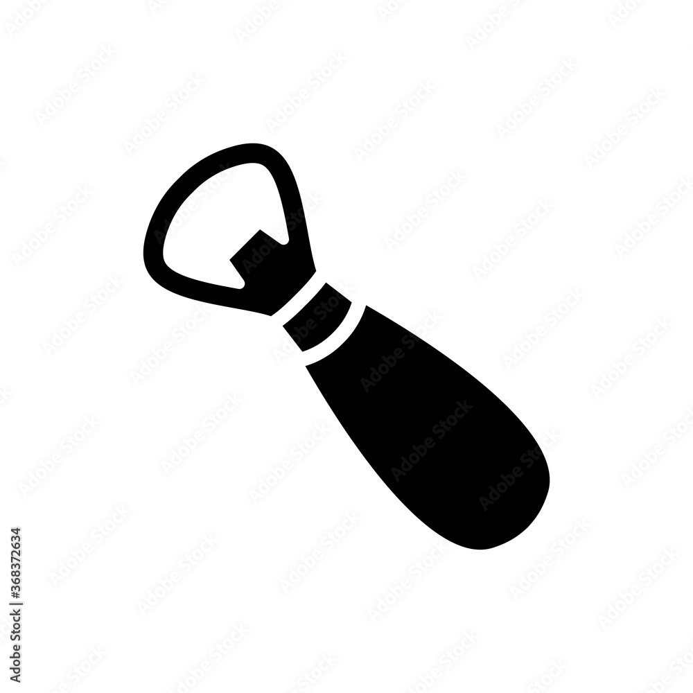 bottle opener icon vector symbol template bottle opener icon vector symbol template