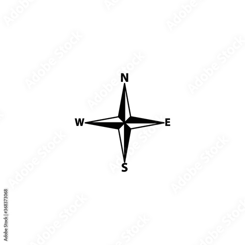 compas  icon vector - illustration