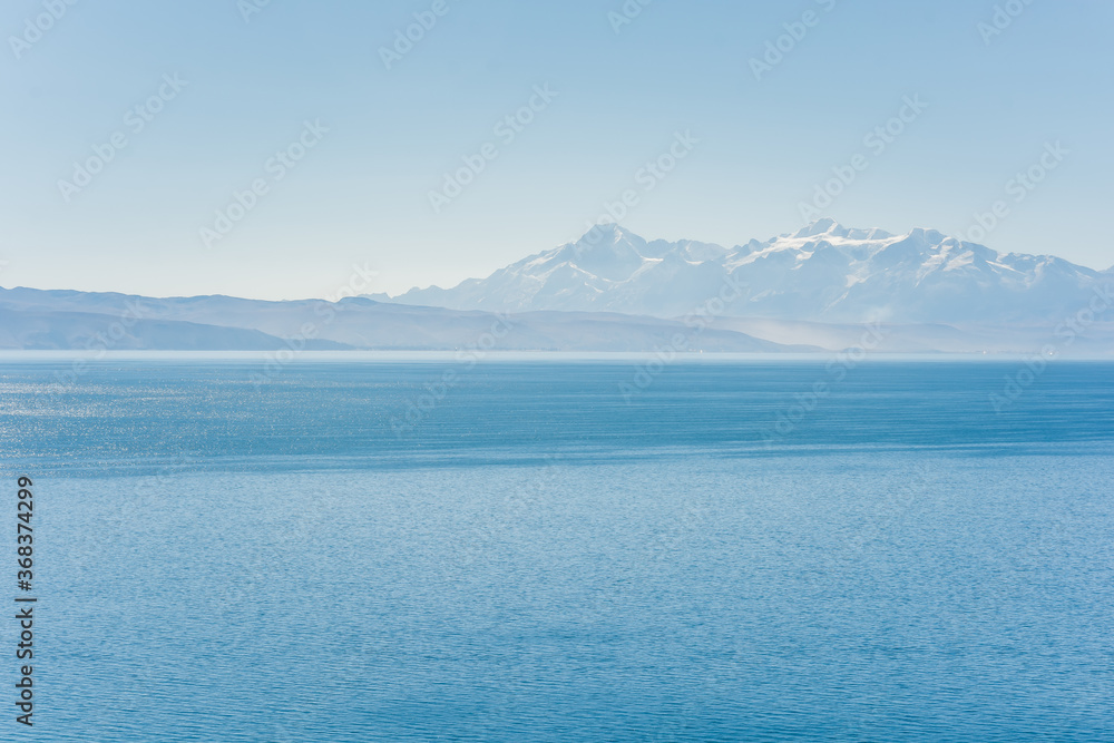 Beautiful landscape of Titicaca Lake in Bolivia