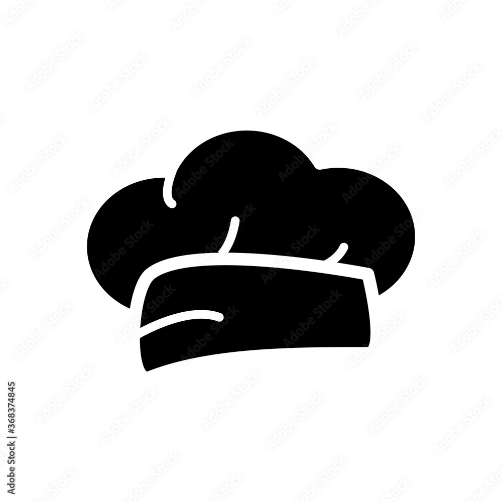 chef hat icon vector symbol template