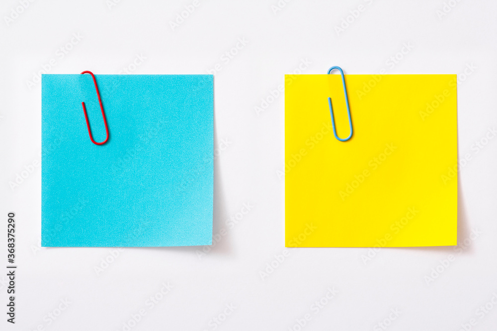 Memo notes with paper clip
Memo notes with paper clip