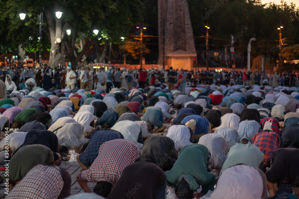 First prayer after 86 years in Hagia Sophia mosque First prayer after 86 years in Hagia Sophia mosque