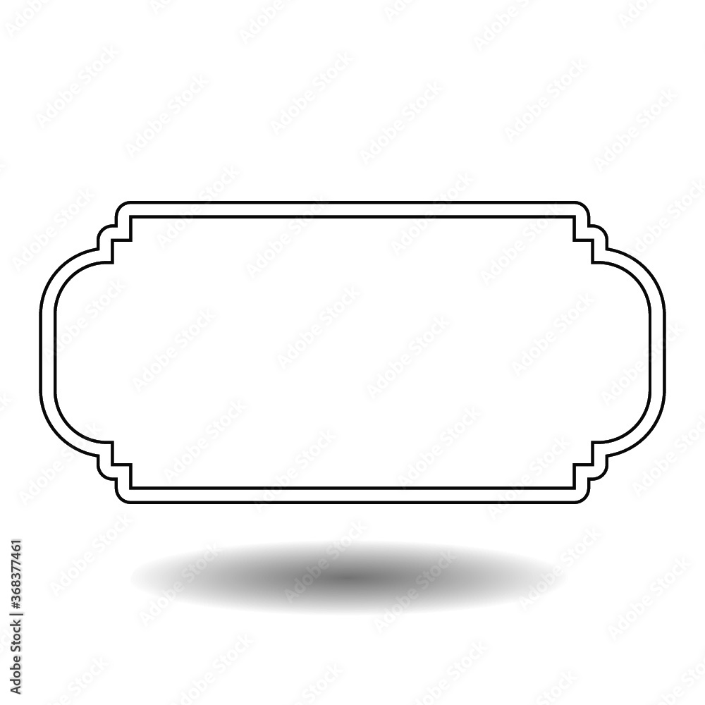 Decorative frame with shadow Decorative frame with shadow