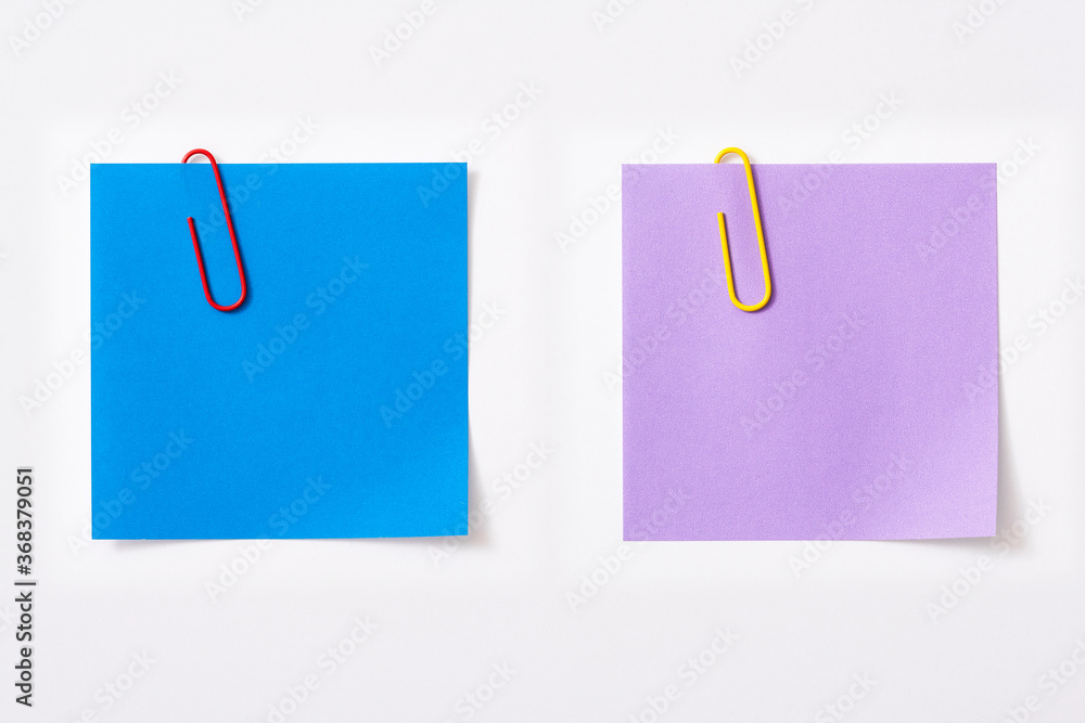 Memo notes with paper clip
Memo notes with paper clip