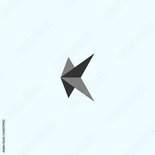 K logo vector silhouette icon