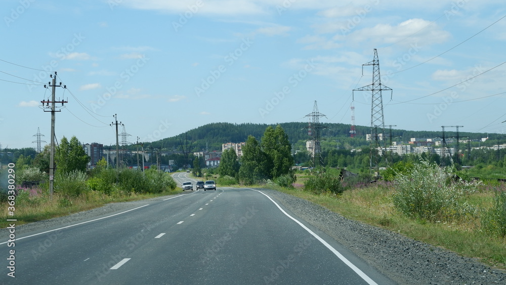 Fototapeta premium road in the countryside