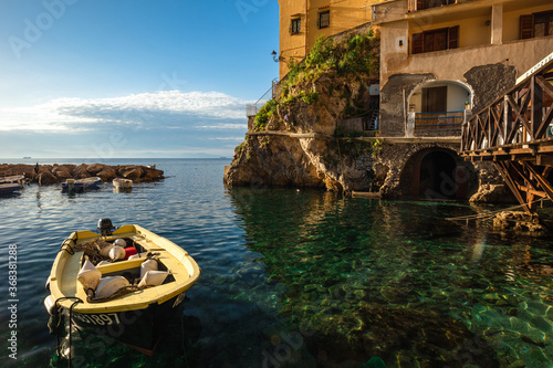 Fototapeta Naklejka Na Ścianę i Meble -  The shore of Conca dei Marini, Amalfi Coast, Italy