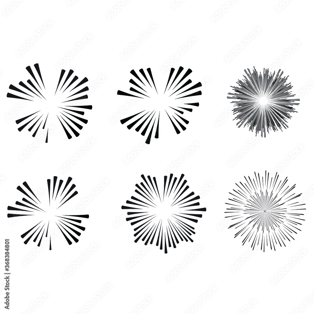 Radial speed Lines in Circle Form for comic books . fireworks Explosion background . Vector Illustration . Starburst
round Logo . Circular Design element . Abstract Geometric star rays . Sunburst . Radial speed Lines in Circle Form for comic books . fireworks Explosion background . Vector Illustration . Starburst
round Logo . Circular Design element . Abstract Geometric star rays . Sunburst .
