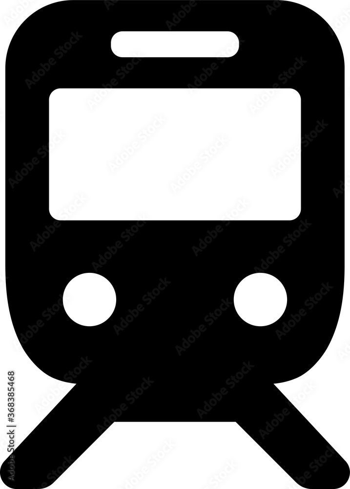 シンプルな駅 電車 のピクトグラム Stock Vector Adobe Stock