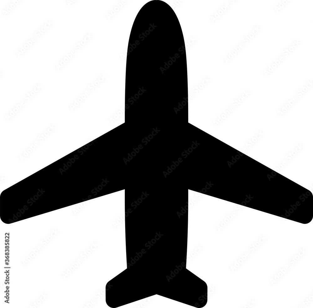シンプルな空港(飛行機)のピクトグラム Stock Vector | Adobe Stock