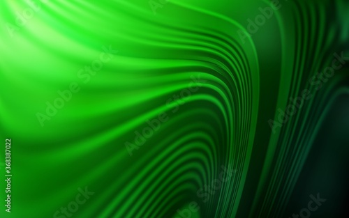 Light Green vector backdrop with bent lines. An elegant bright illustration with gradient. A completely new design for your business.