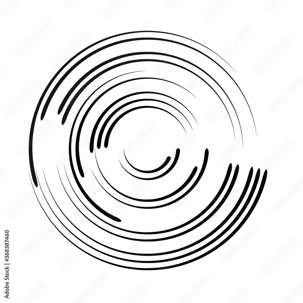 Lines in Circle Form . Spiral Vector Illustration .Technology round Logo . Design element . Abstract Geometric shape . Striped border frame for image Lines in Circle Form . Spiral Vector Illustration .Technology round Logo . Design element . Abstract Geometric shape . Striped border frame for image