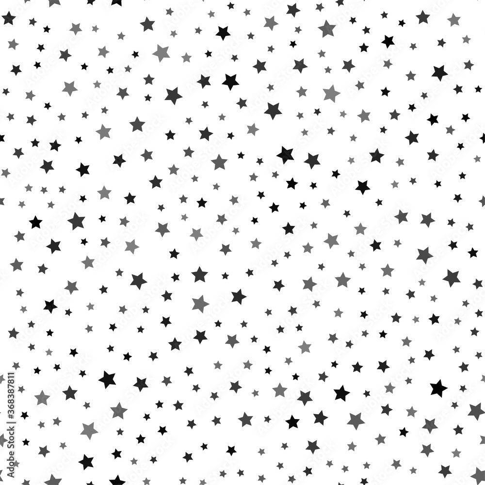 Seamless pattern with black stars on white background. Vector Seamless pattern with black stars on white background. Vector