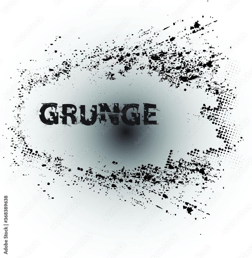 Obraz premium Grunge Paint stripe . Vector brush Stroke . Distressed banner . Black isolated paintbrush collection . Modern Textured shape . Dry border in Black 