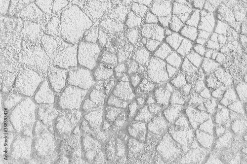 crack on the ground white background / abstract white vintage background broken texture © kichigin19