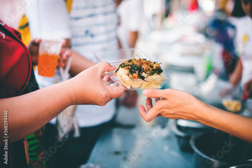 Charity food for the poor and the homeless : The concept of Sharing food to the poor