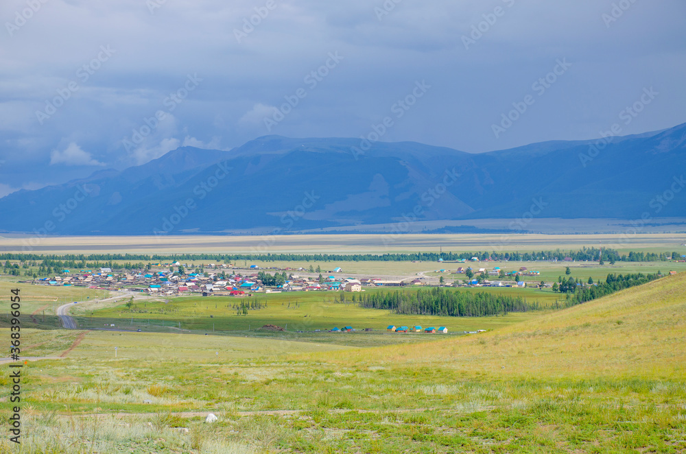 Altai Mountains and holiday home beautiful landscape of Russia
