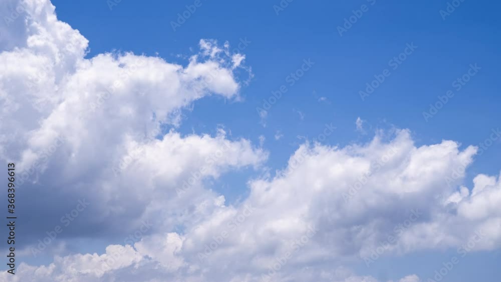 the clouds flowing on blue sky, 4k timelapse the clouds flowing on blue sky, 4k timelapse