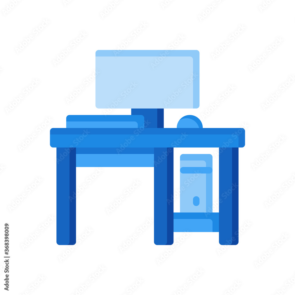 flat style icon of computer. vector illustration for graphic designer, website, UI isolated on white background. EPS 10 flat style icon of computer. vector illustration for graphic designer, website, UI isolated on white background. EPS 10