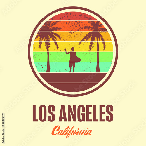 Los Angeles T-shirt Vector Graphic Print